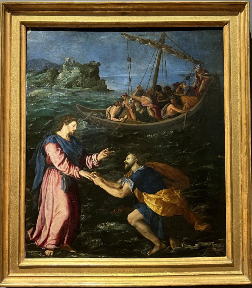 Allesandro Allori: San Pietro cammina sulle acque, 1595